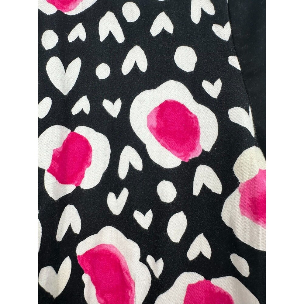 Koi Limited Edition Scrub Jacket Black Pink Abstract Poppy Floral Graphic Size M - Picture 4 of 8